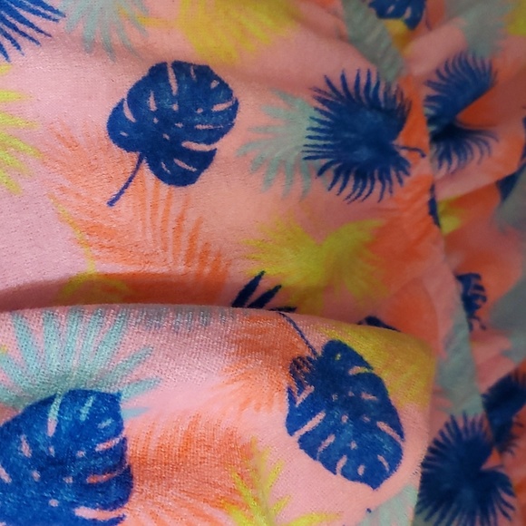 Betsey Johnson Girl's Pink Terry Bathing Suit, Swim Suit Hooded Coverup - Picture 3 of 8